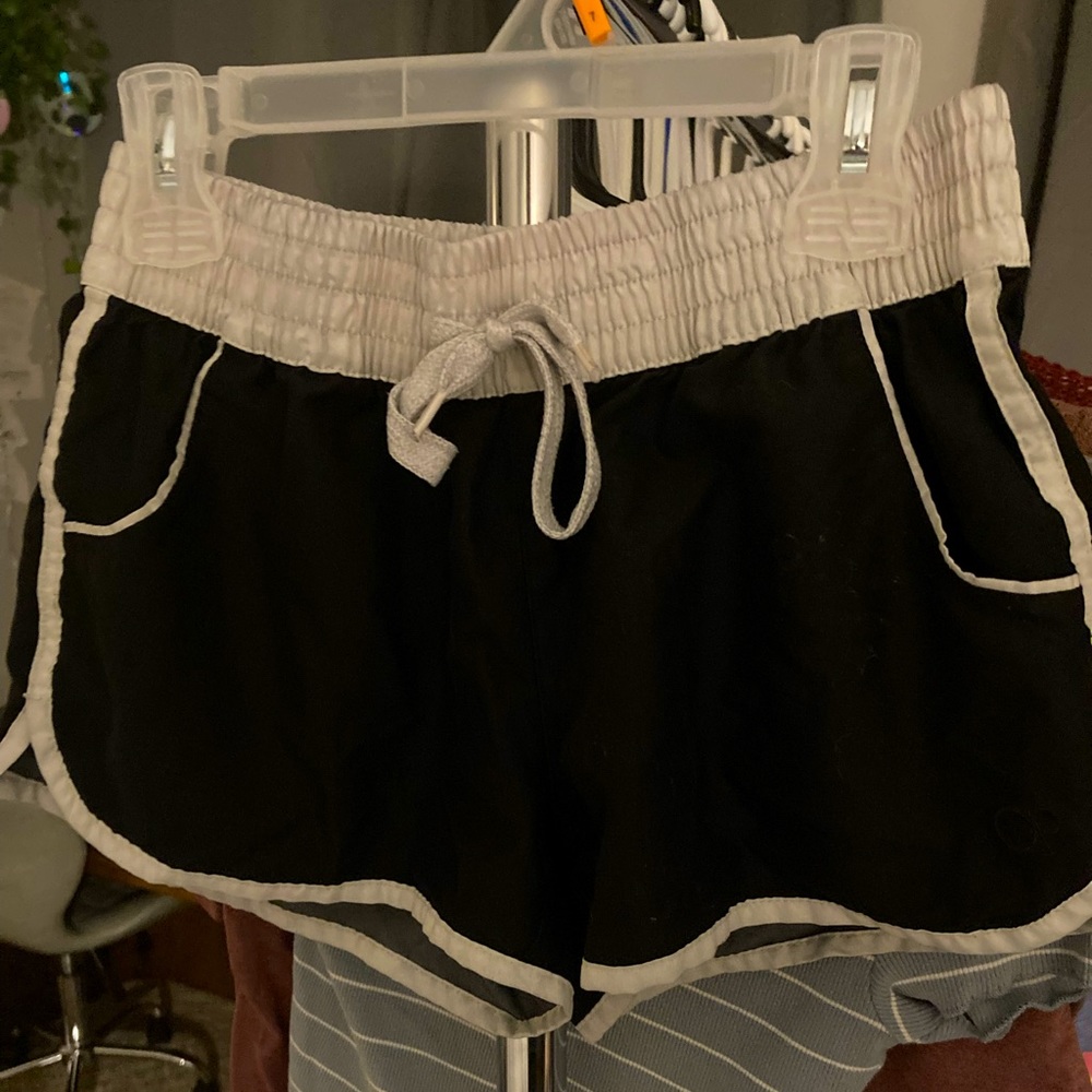 Black workout shorts